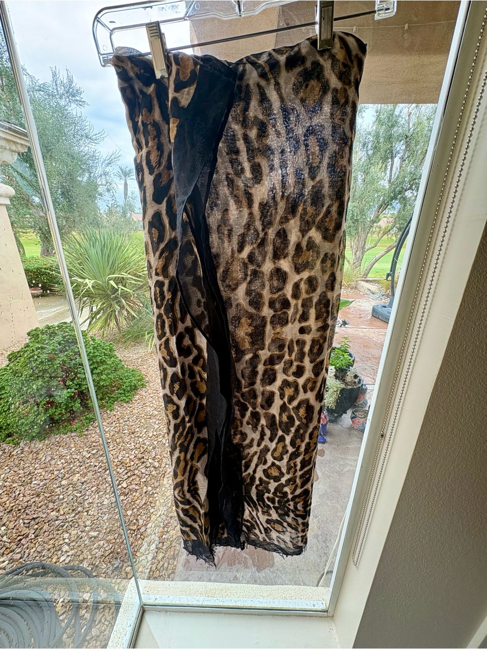 Wrap or scarf Leopard print